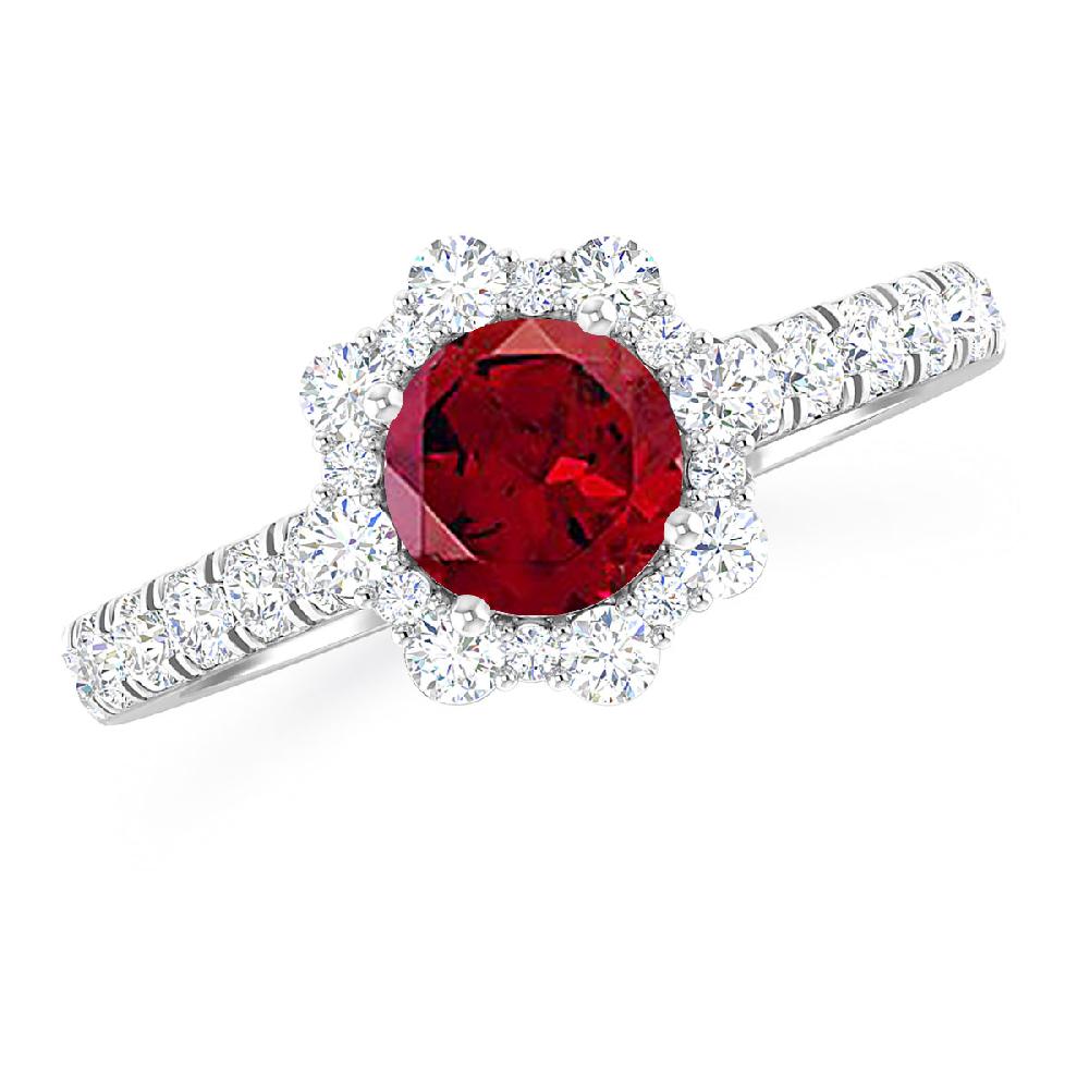 White Gold - Garnet