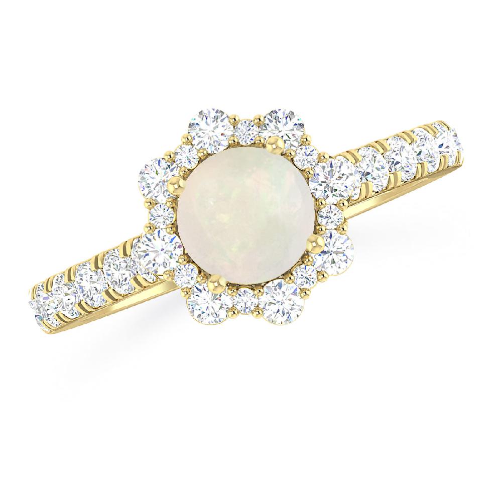 Yellow Gold - Opal