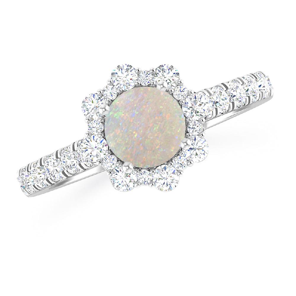 White Gold - Opal