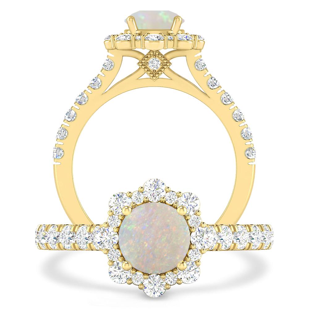 Yellow Gold - Opal