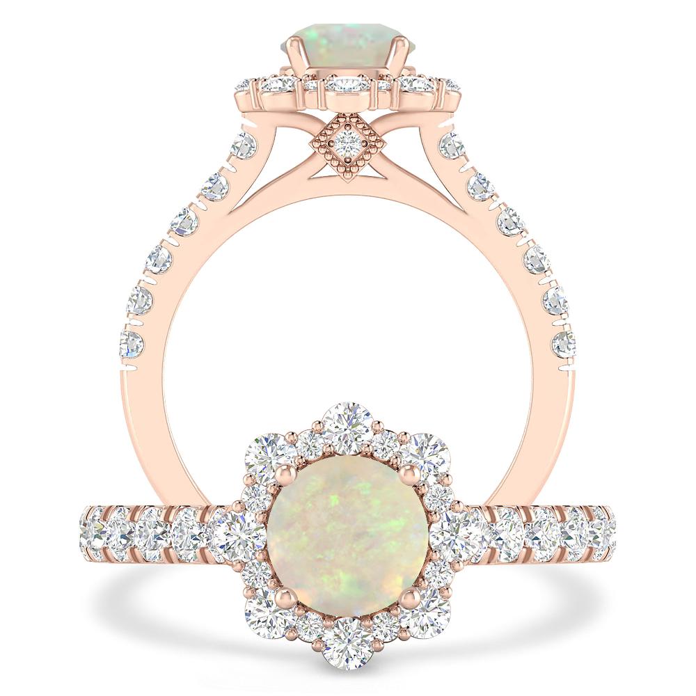 Rose Gold - Opal