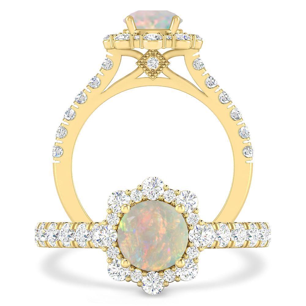 Yellow Gold - Opal