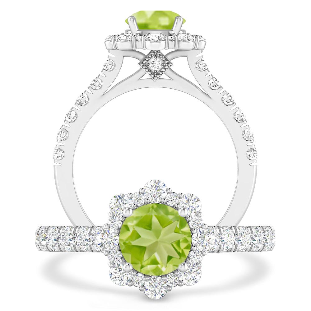 White Gold - Peridot