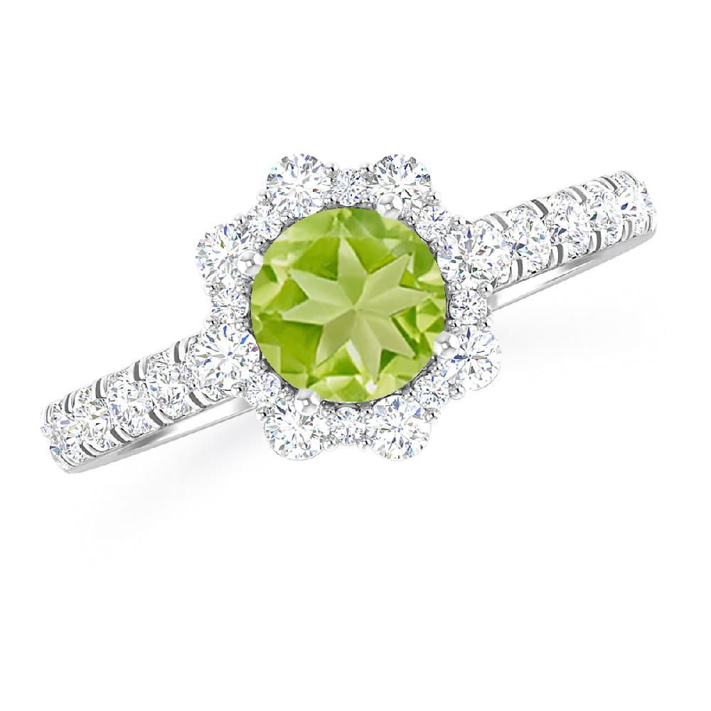 White Gold - Peridot