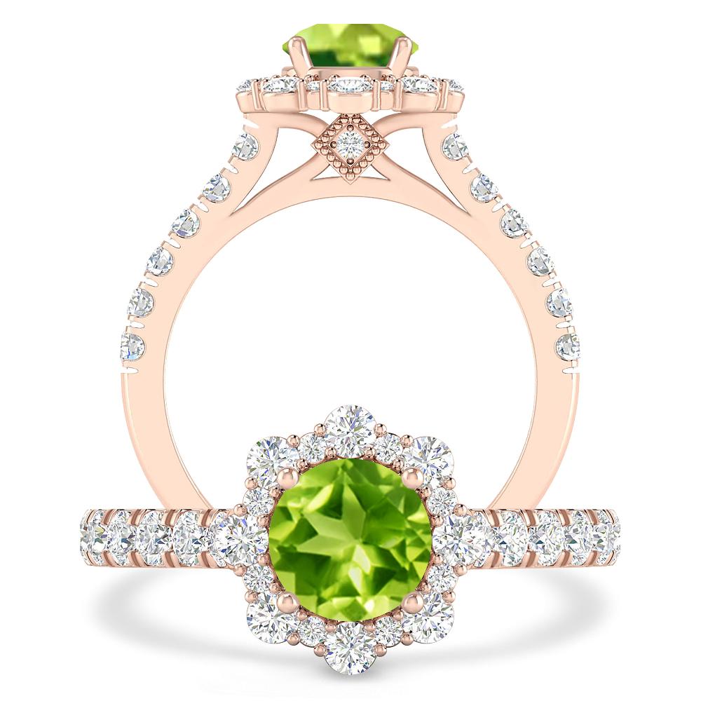 Rose Gold - Peridot