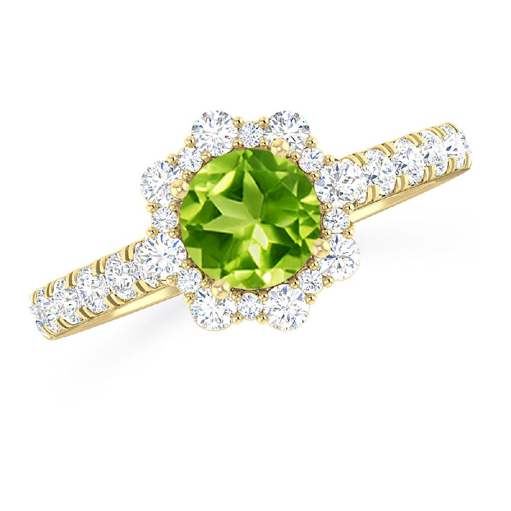 Yellow Gold - Peridot