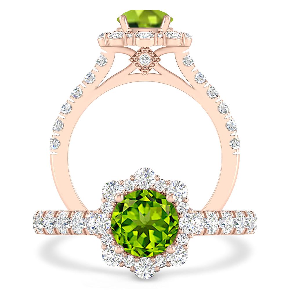 Rose Gold - Peridot