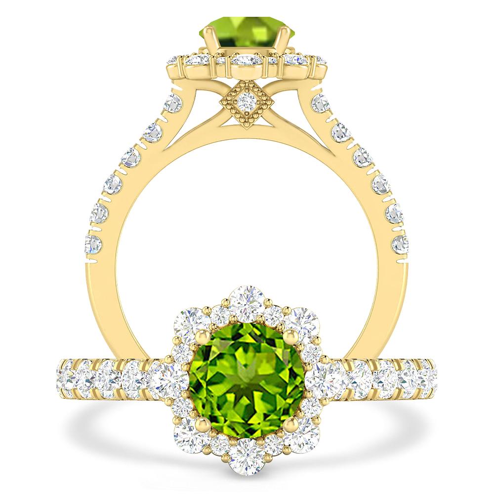 Yellow Gold - Peridot