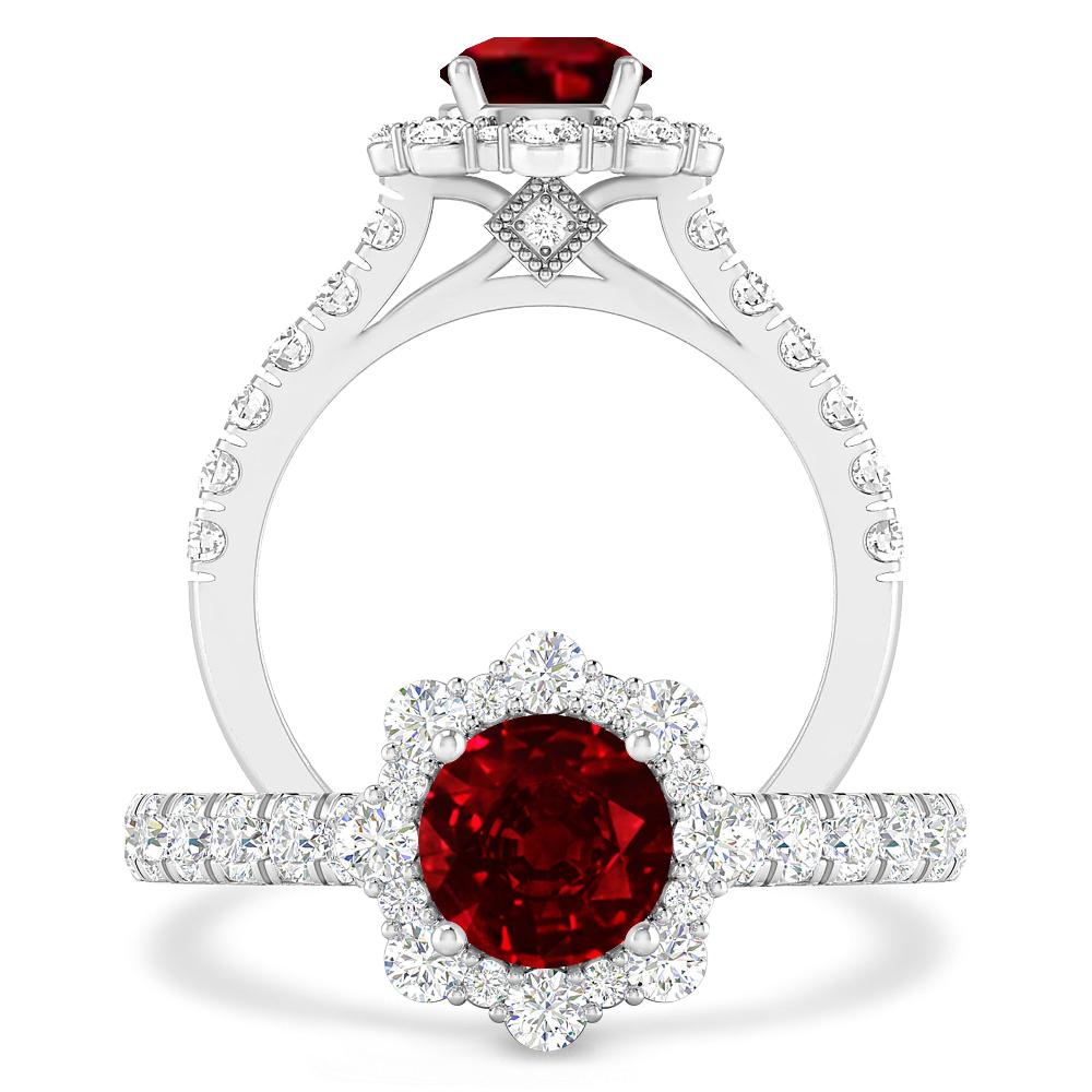 White Gold - Ruby