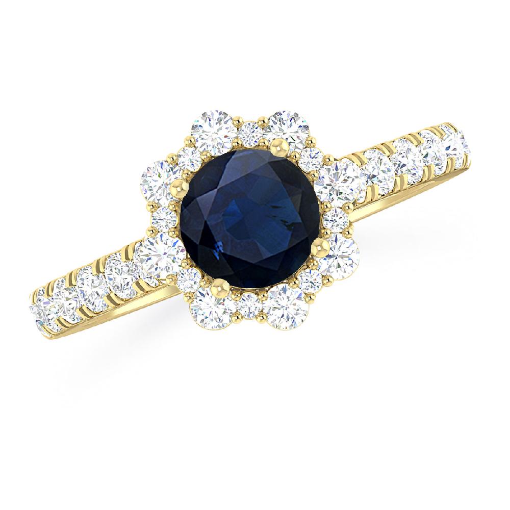 Yellow Gold - Sapphire