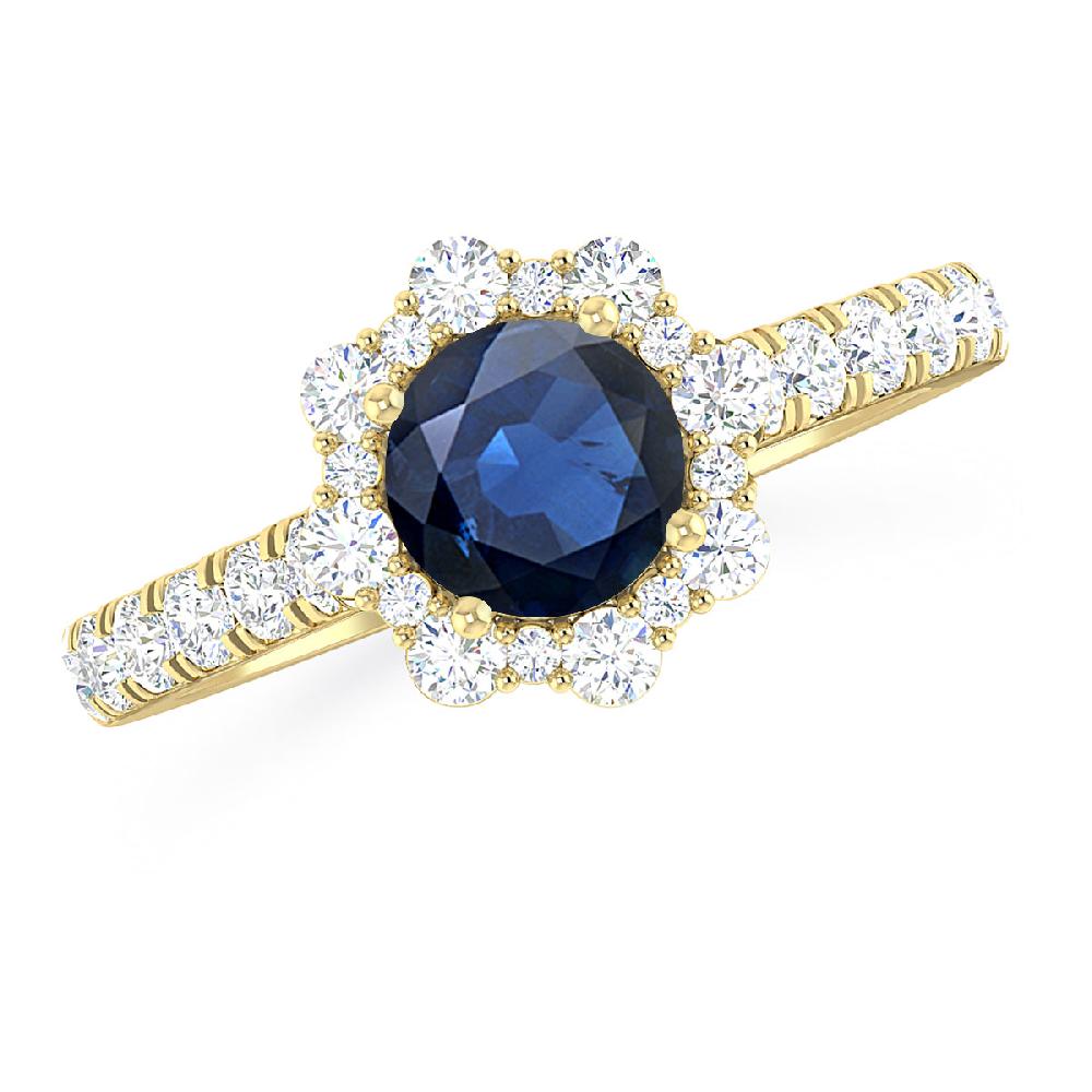 Yellow Gold - Sapphire