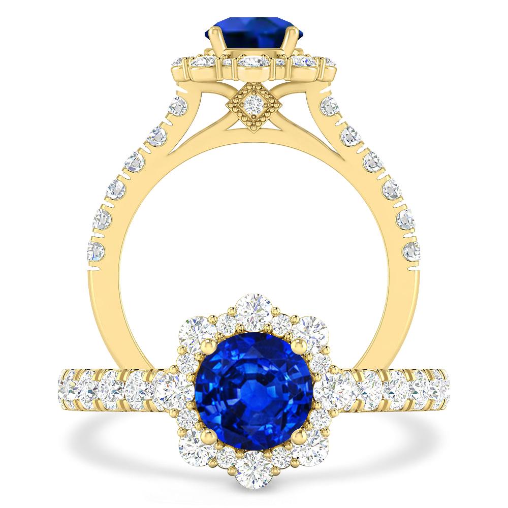 Yellow Gold - Sapphire