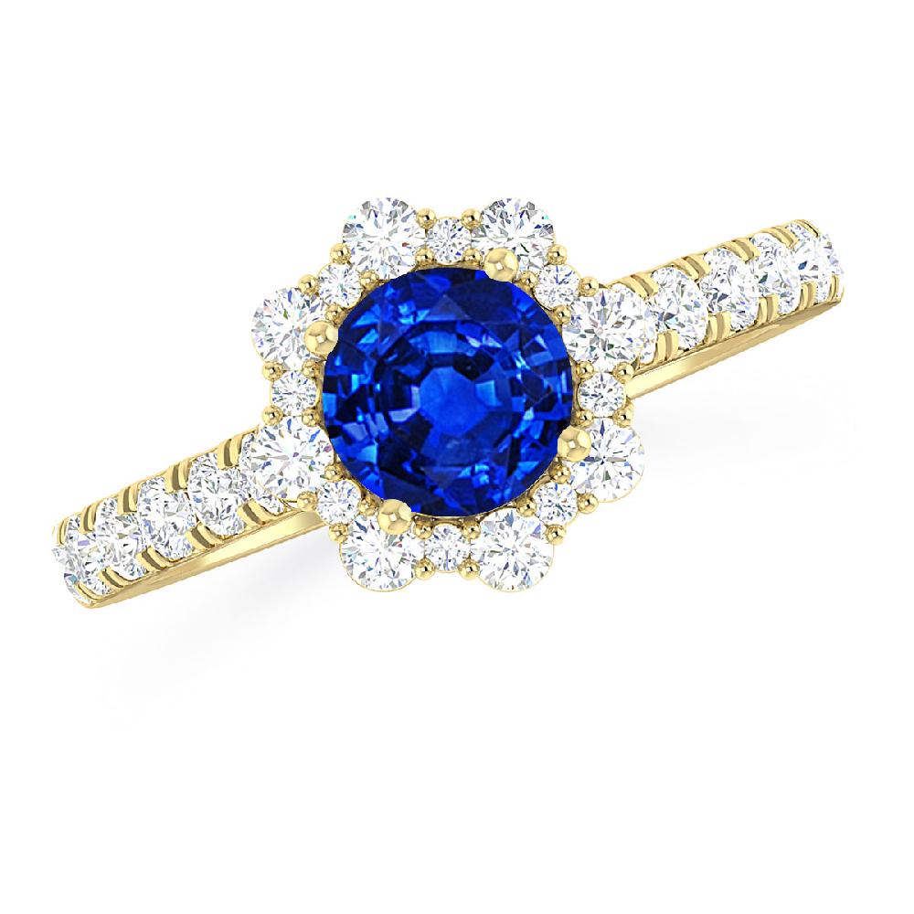 Yellow Gold - Sapphire