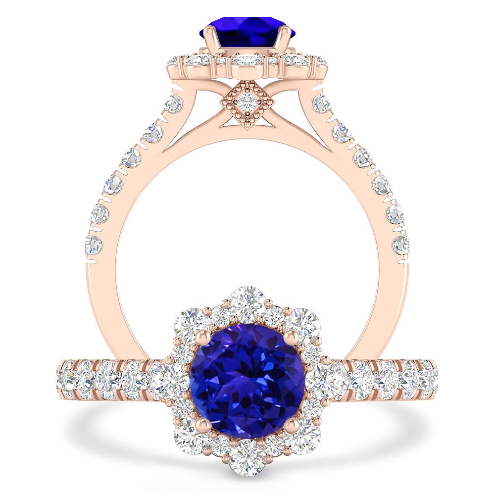 Rose Gold - Tanzanite