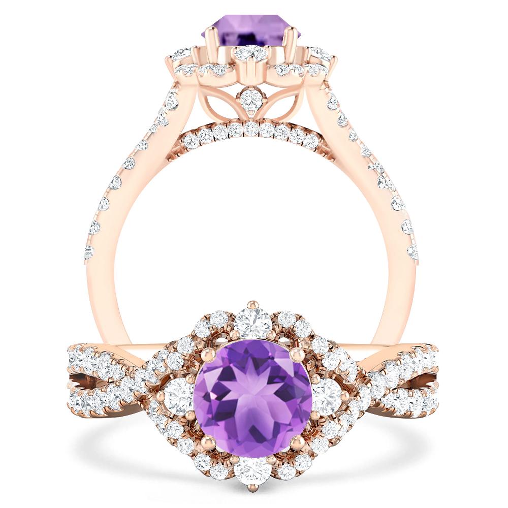 Rose Gold - Amethyst