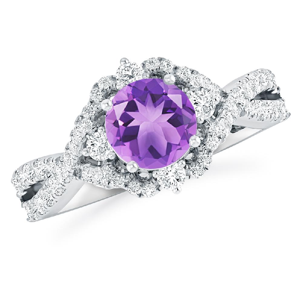 White Gold - Amethyst