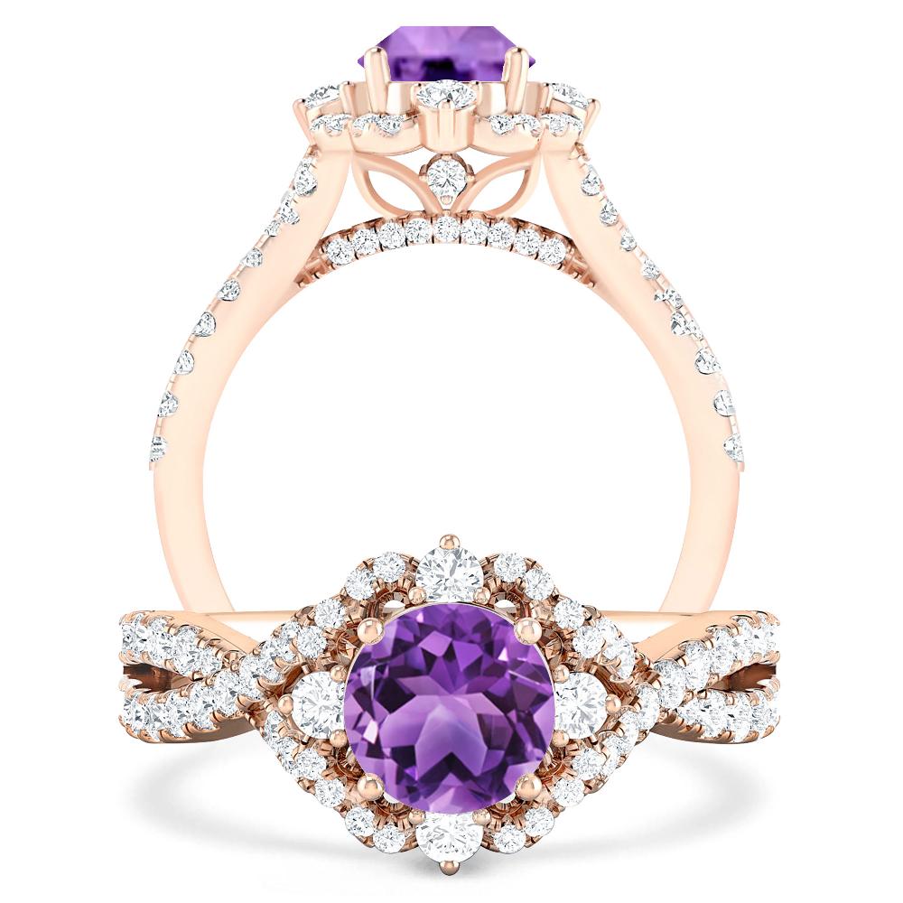 Rose Gold - Amethyst