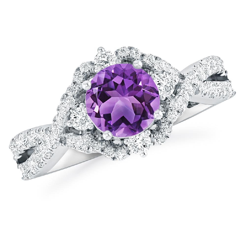 White Gold - Amethyst