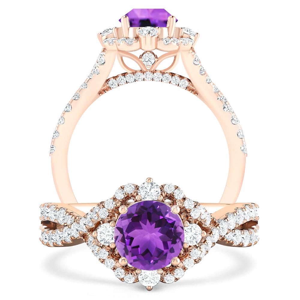 Rose Gold - Amethyst