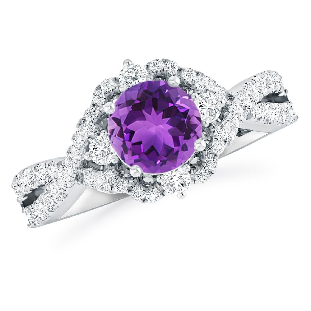 White Gold - Amethyst