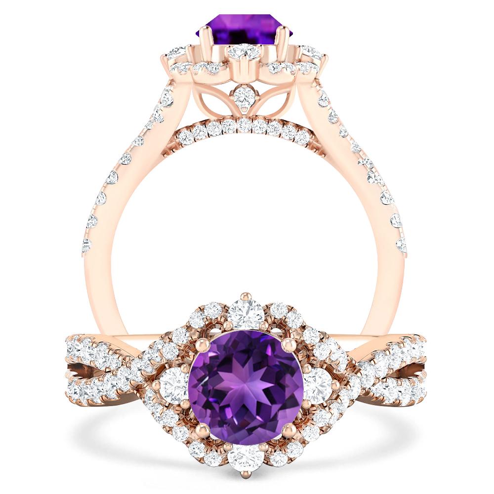 Rose Gold - Amethyst