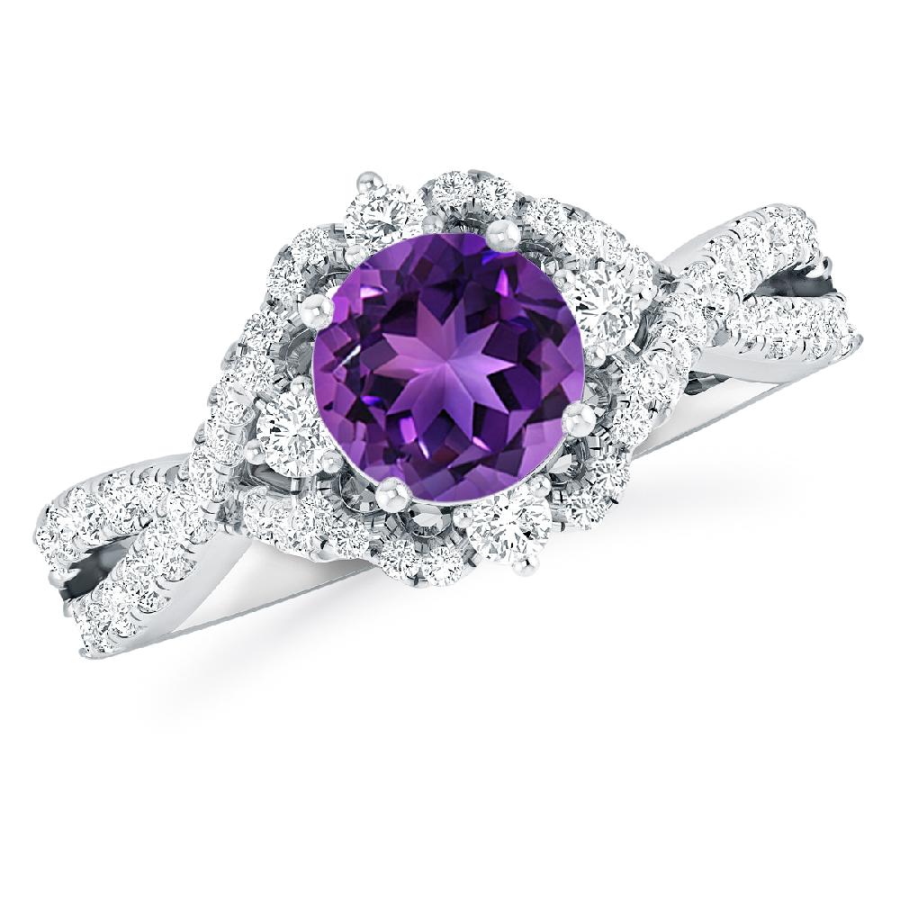 White Gold - Amethyst