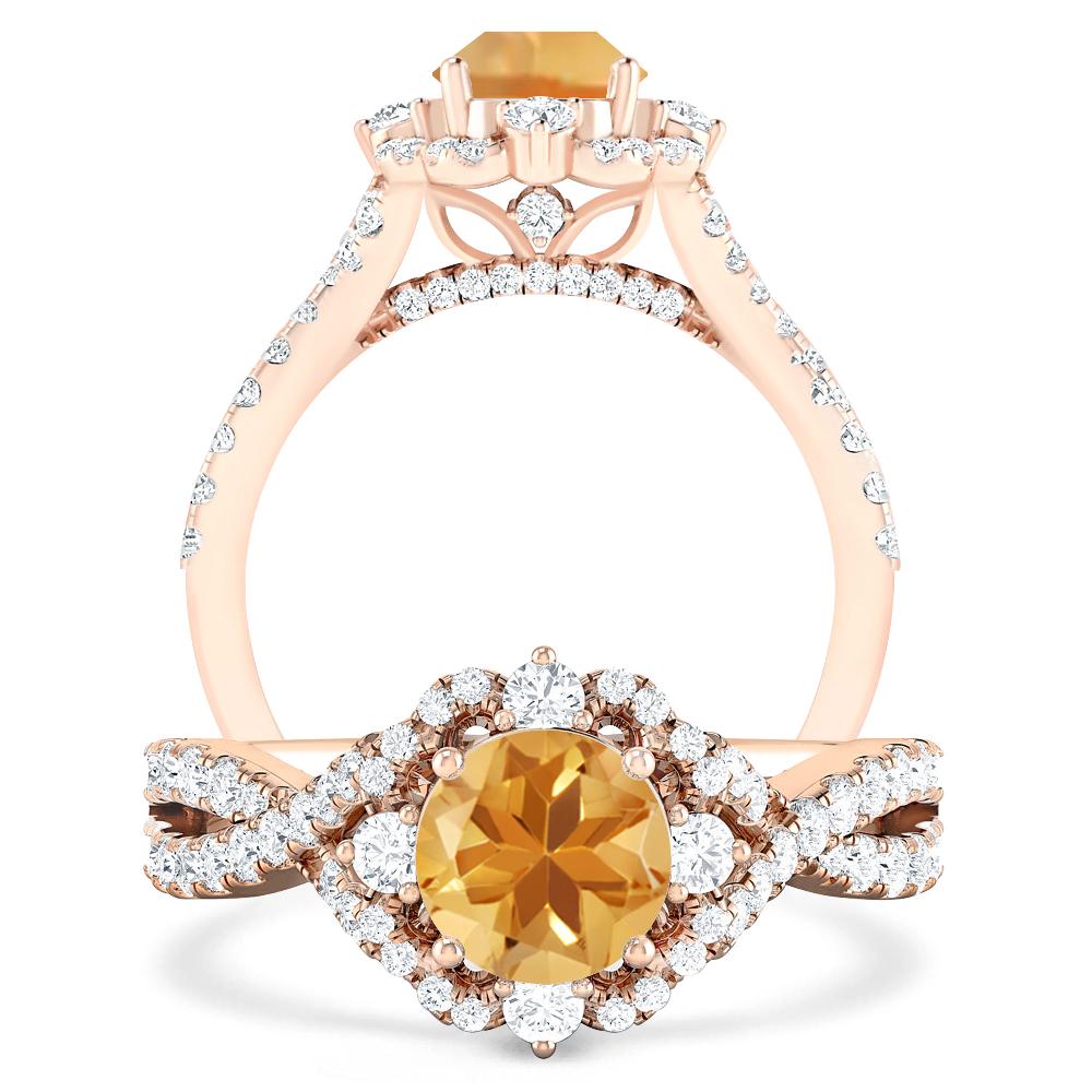 Rose Gold - Citrine