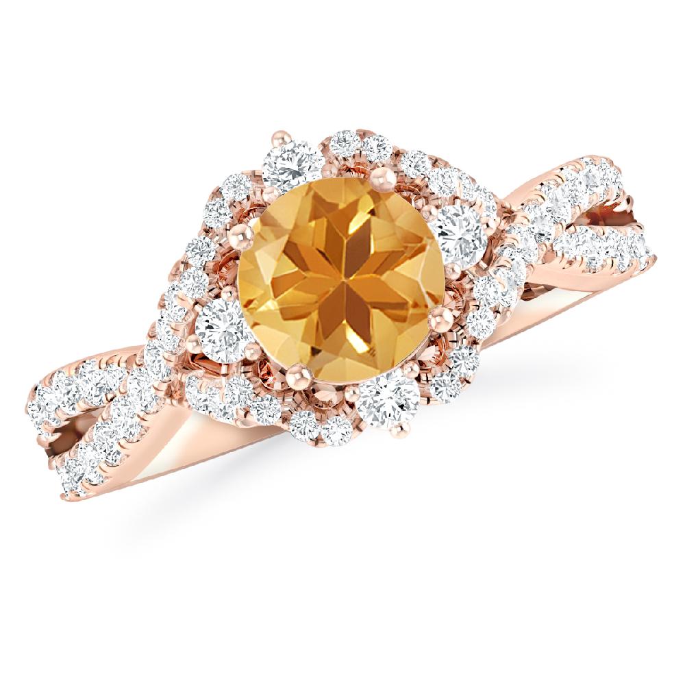 Rose Gold - Citrine