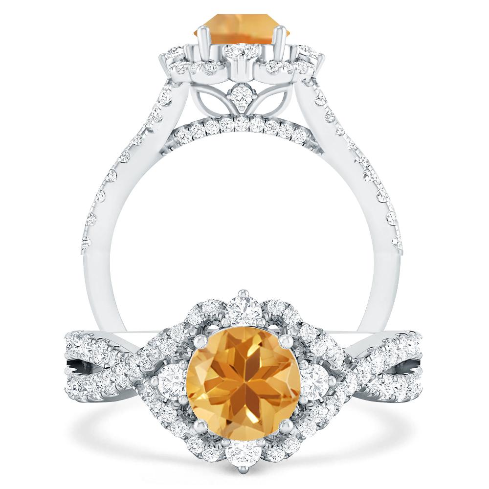 White Gold - Citrine