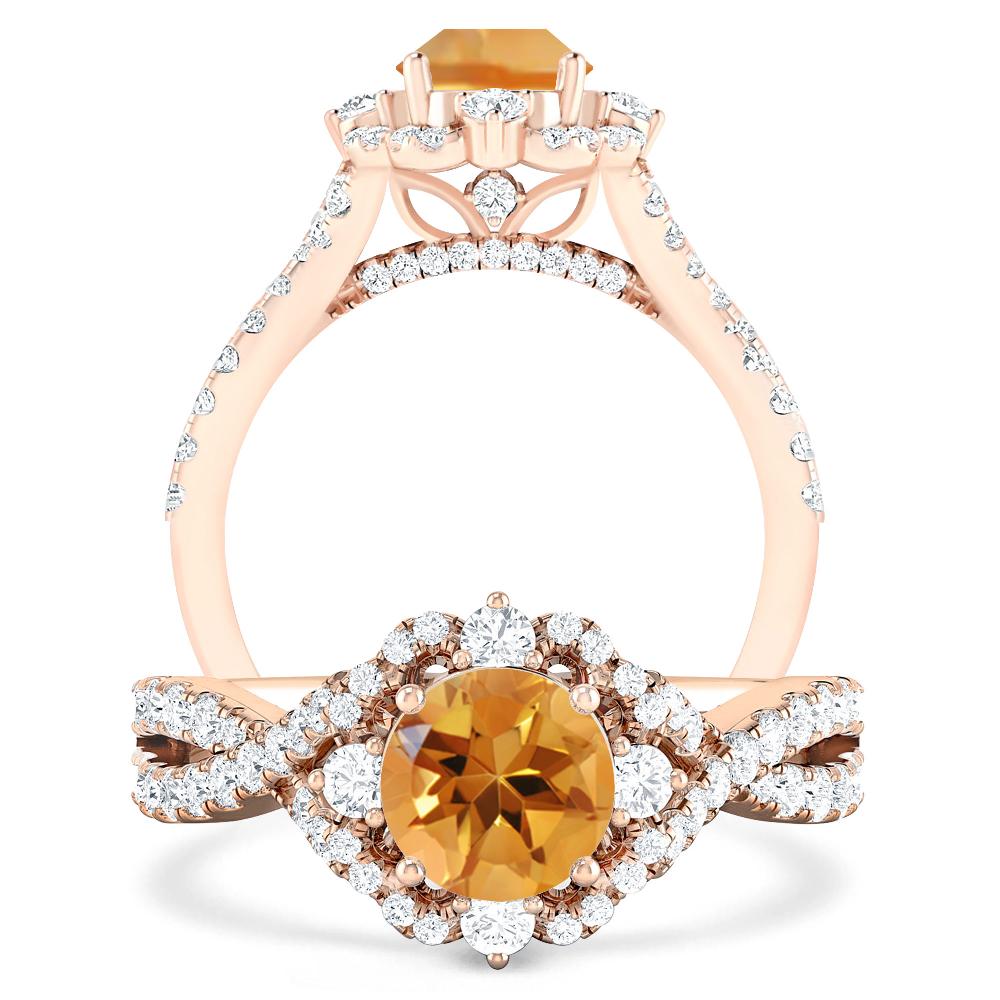 Rose Gold - Citrine