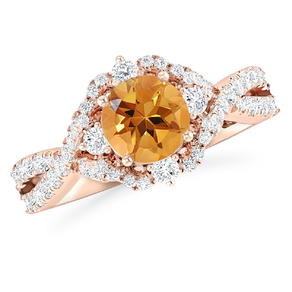 Rose Gold - Citrine