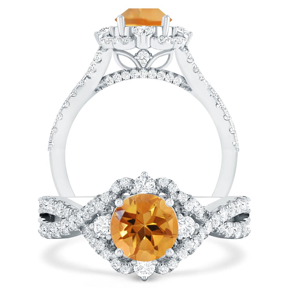 White Gold - Citrine