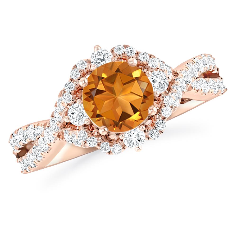 Rose Gold - Citrine