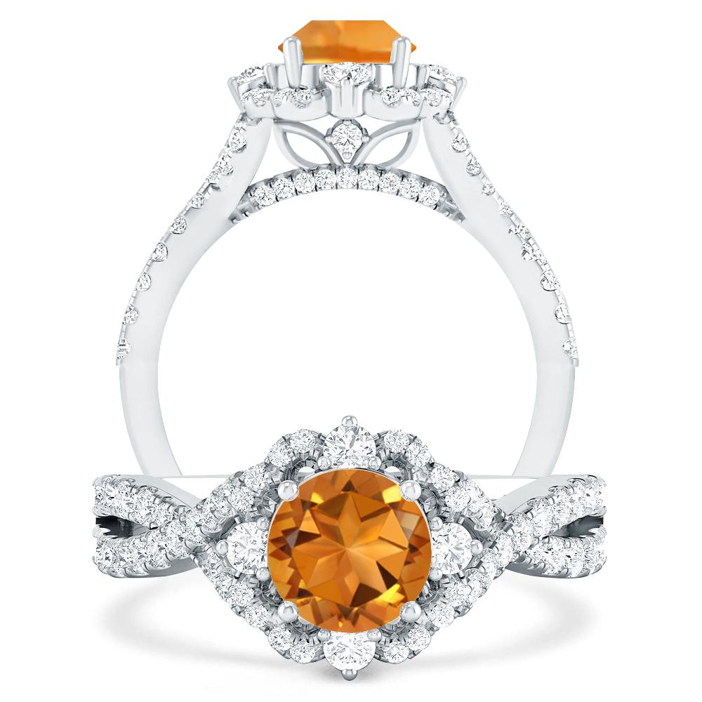 White Gold - Citrine