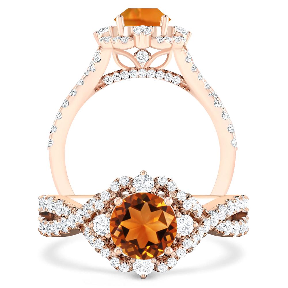 Rose Gold - Citrine