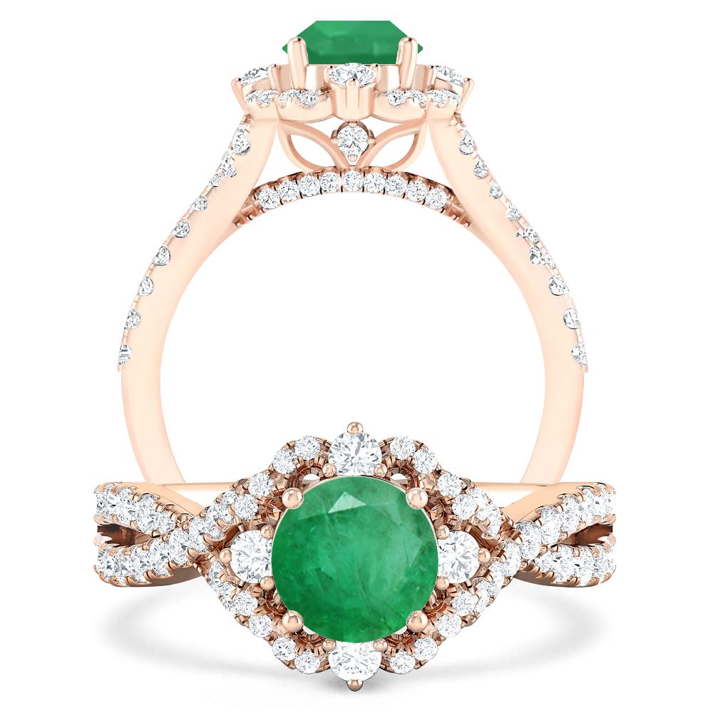 Rose Gold - Emerald