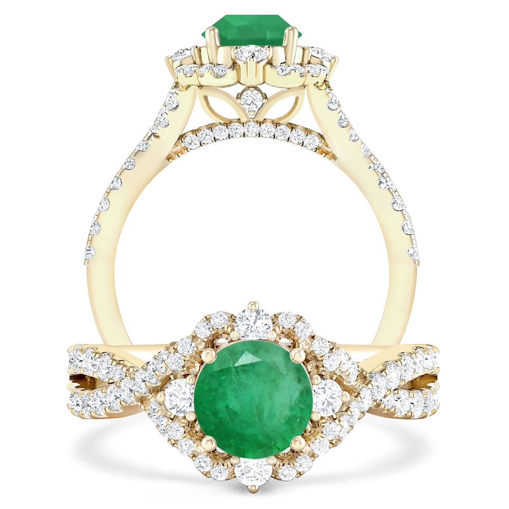 Yellow Gold - Emerald