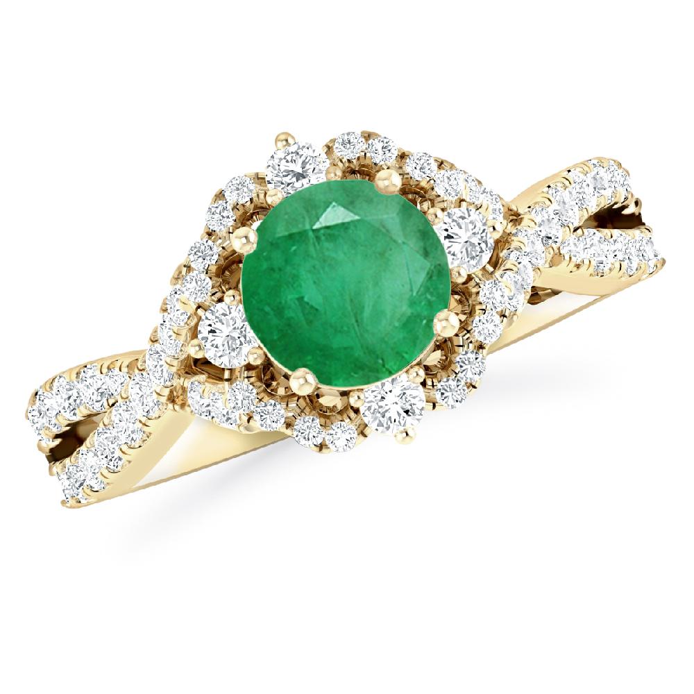 Yellow Gold - Emerald