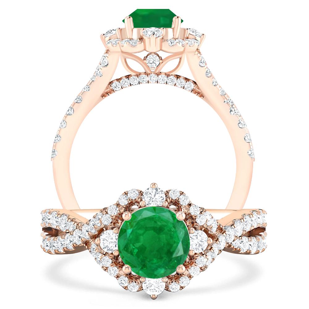 Rose Gold - Emerald