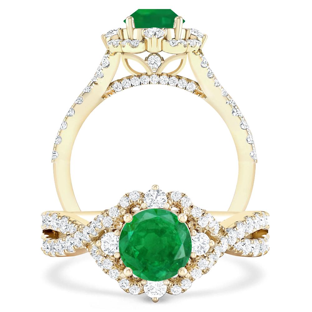 Yellow Gold - Emerald