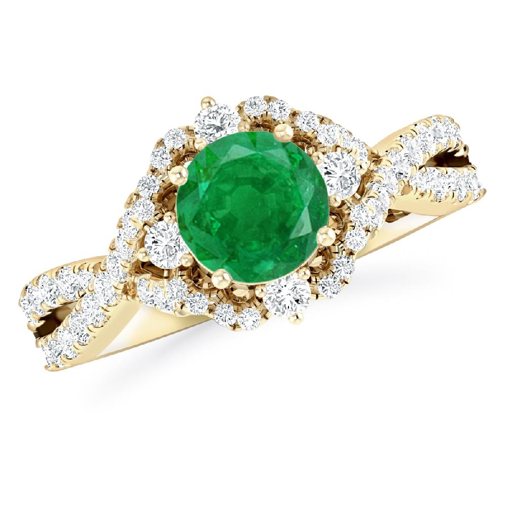 Yellow Gold - Emerald