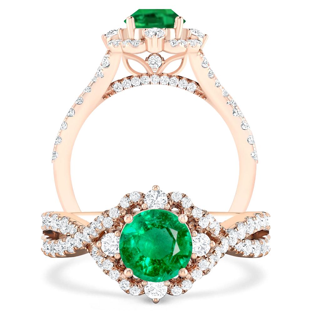 Rose Gold - Emerald