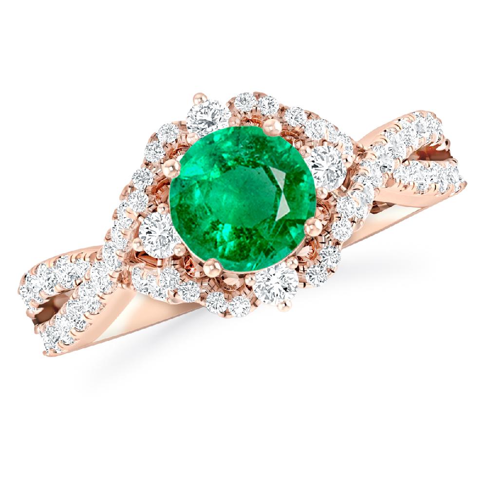 Rose Gold - Emerald