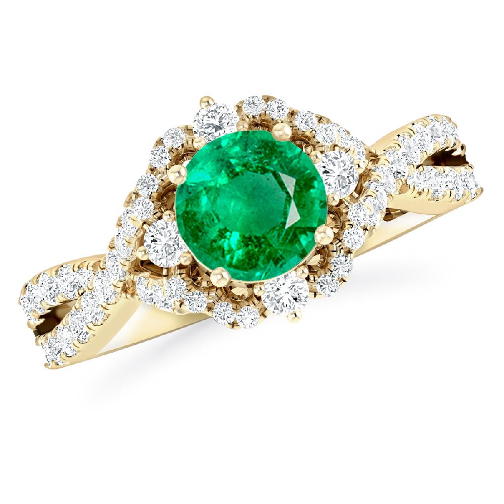 Yellow Gold - Emerald