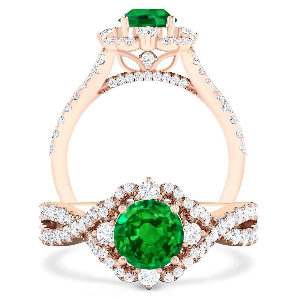 Rose Gold - Emerald