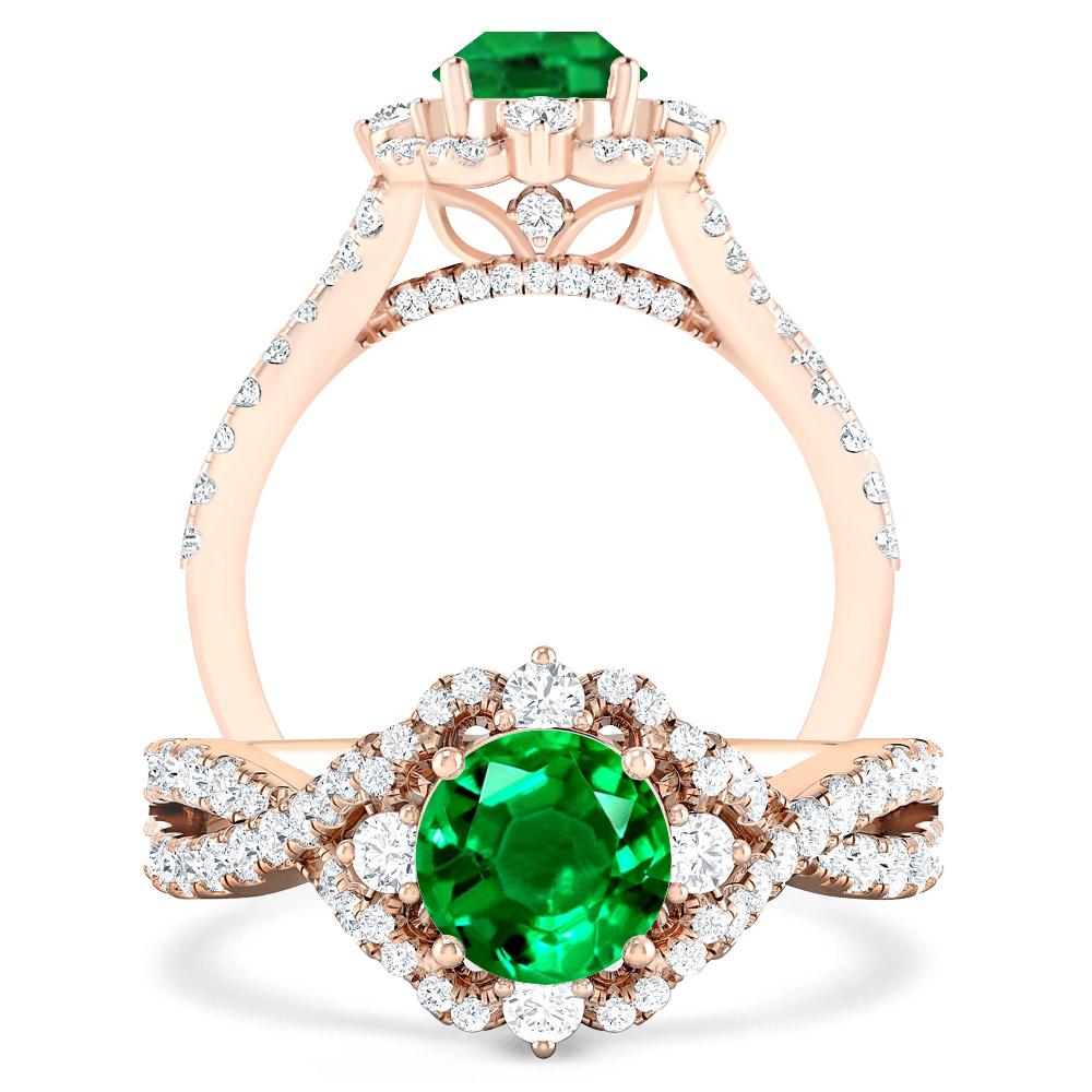 Rose Gold - Emerald