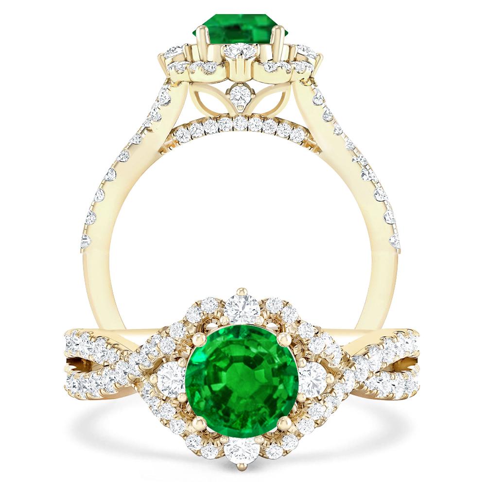 Yellow Gold - Emerald