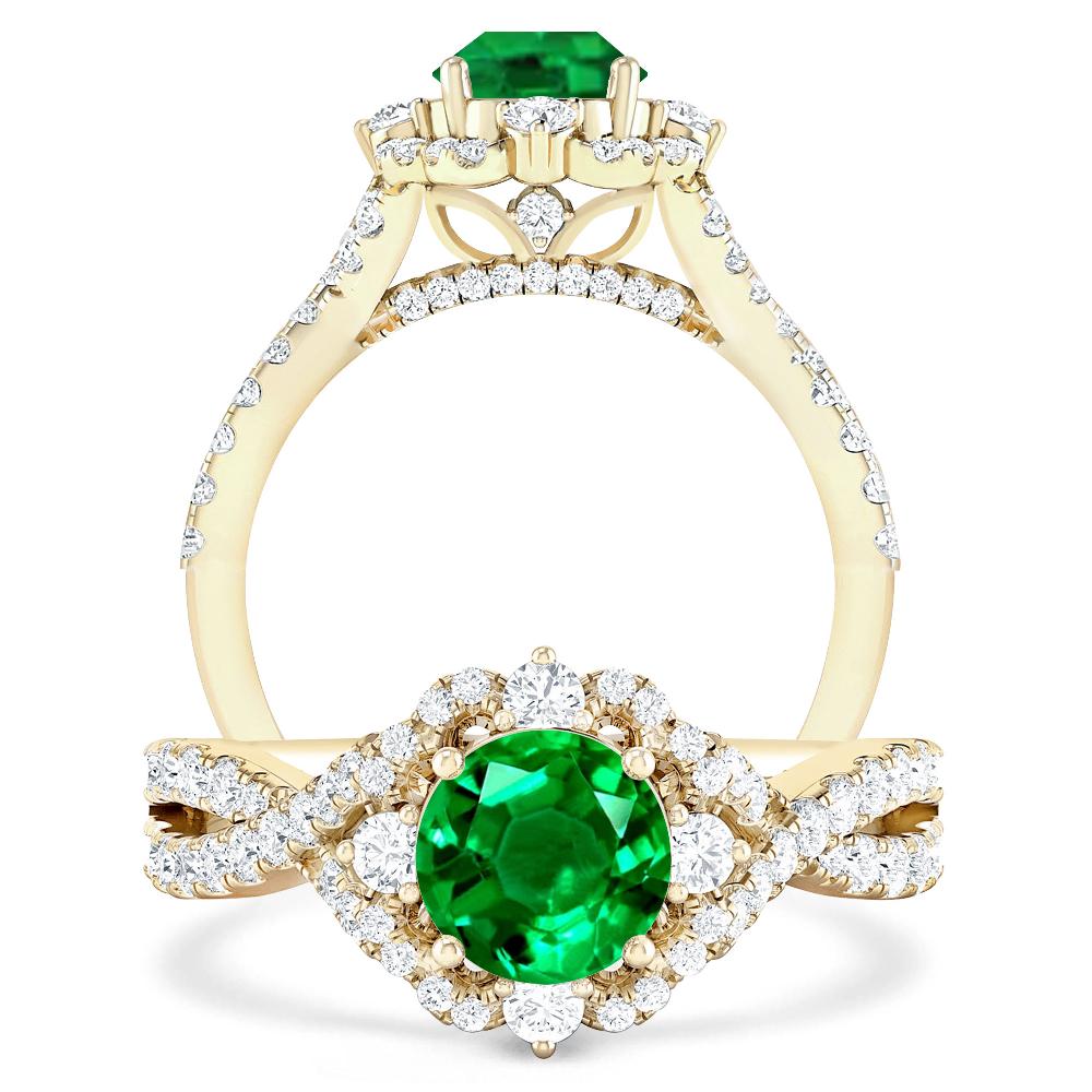 Yellow Gold - Emerald