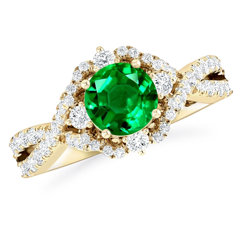 Yellow Gold - Emerald