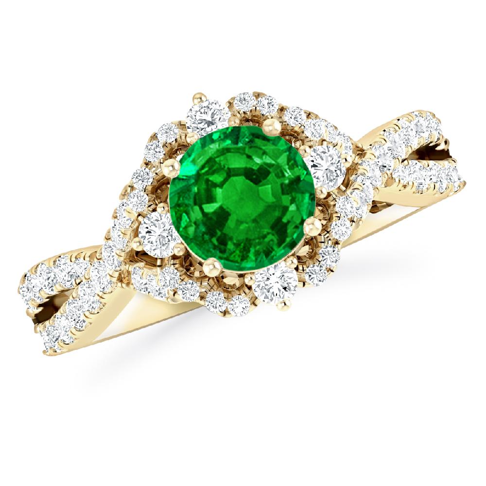 Yellow Gold - Emerald